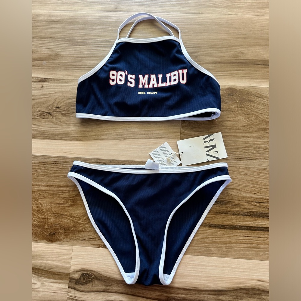 ZARA 2024 New Release
Kids/ Malibu Bikini NWT Size 13-14 UPF 50+
